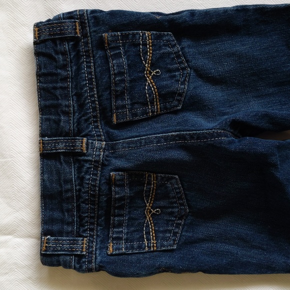 old navy boot cut dark wash denim jeans 3T toddler girls - Picture 6 of 7